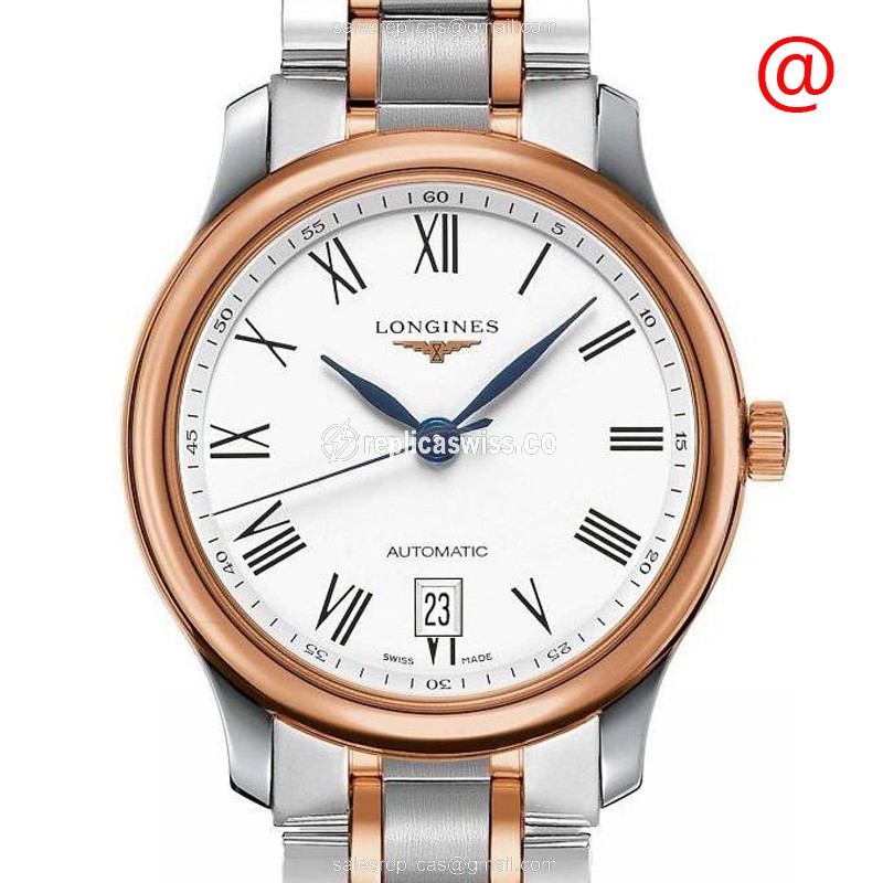 Elegant Longines L2.628.5.19.7 Replica Watch | White Dial, 18kt Steel Case