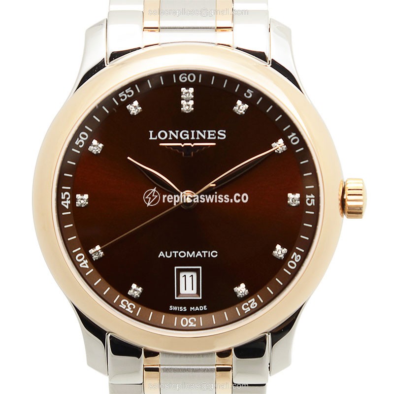Elegant Longines L2.628.5.67.7 Replica Watch with Automatic Movement Rich Brown Dial