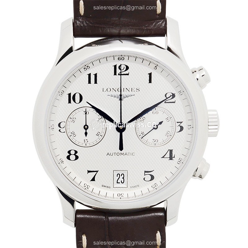 Elegant Longines L2.669.4.78.3 Replica Watch: Automatic Movement, Stainless Steel Case, White Dial