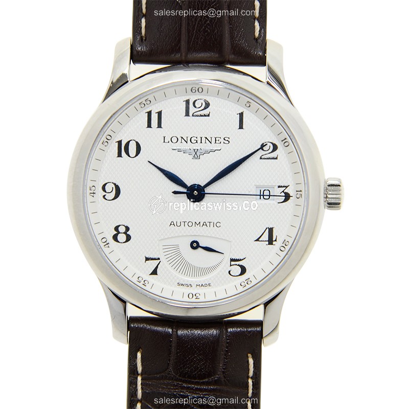 Elegant Longines L2.708.4.78.3 Replica Watch in Silver Dial & Genuine Alligator strap