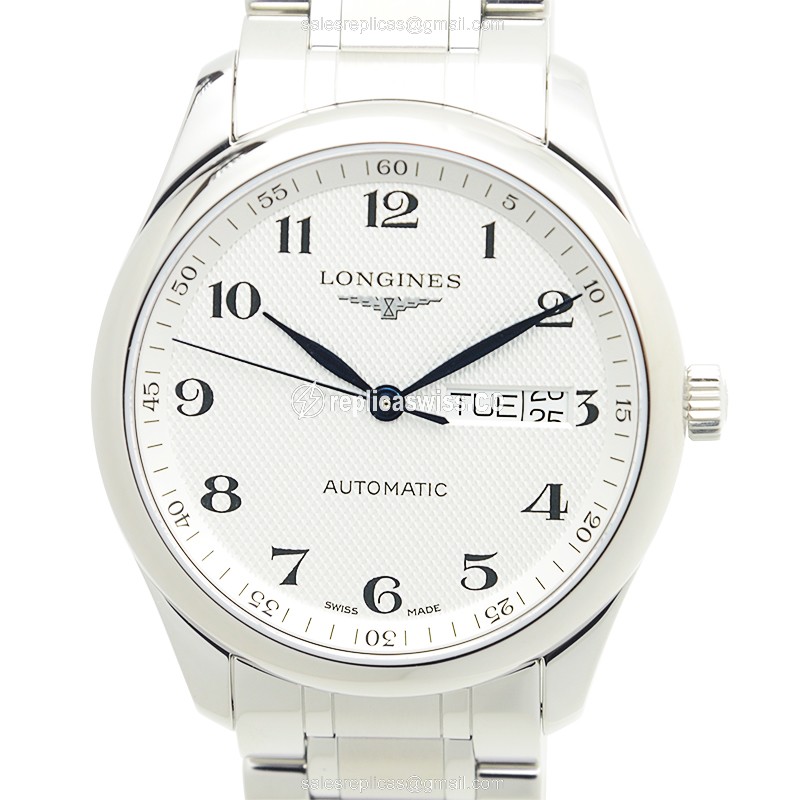 Elegant Longines L2.755.4.78.6 Replica Watch with White Dial Stainless Steel Case