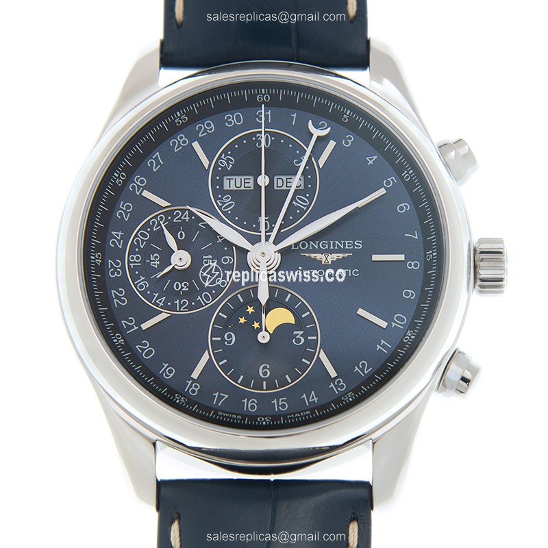 Elegant Longines L2.773.4.92.0 Replica Watch: Automatic Movement, Stainless Steel Case, Blue Dial