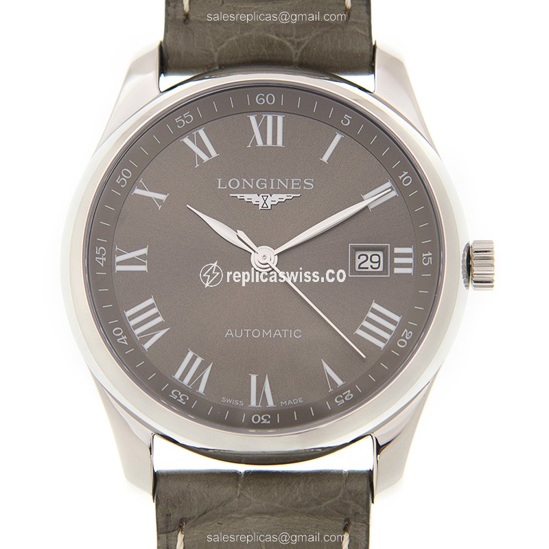 Elegant Longines L2.793.4.71.3 Replica Watch | Automatic Movement, Brown Dial & Alligator Strap