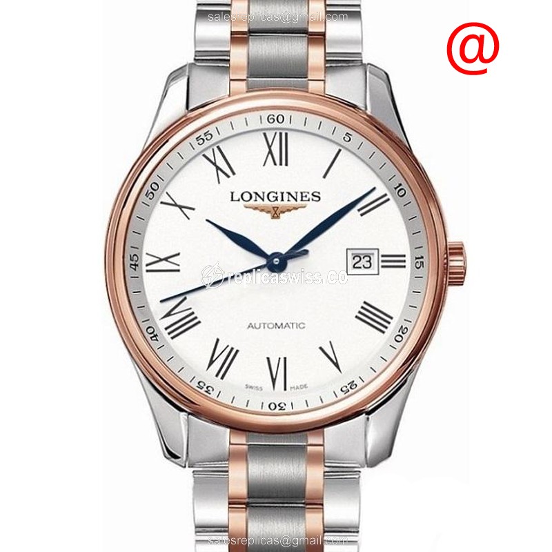 Elegant Longines L2.893.5.11.7 Replica Watch in White Dial & 18kt Steel Case