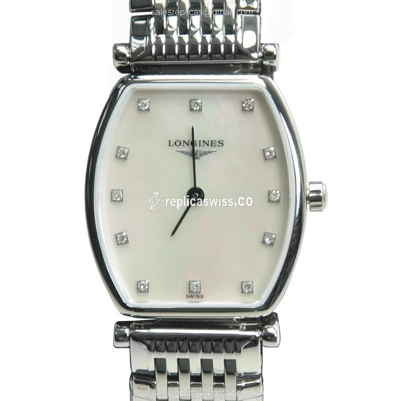 Elegant Longines L4.205.4.87.6 Grande Replica with White Dial & Stainless Steel Case Watch