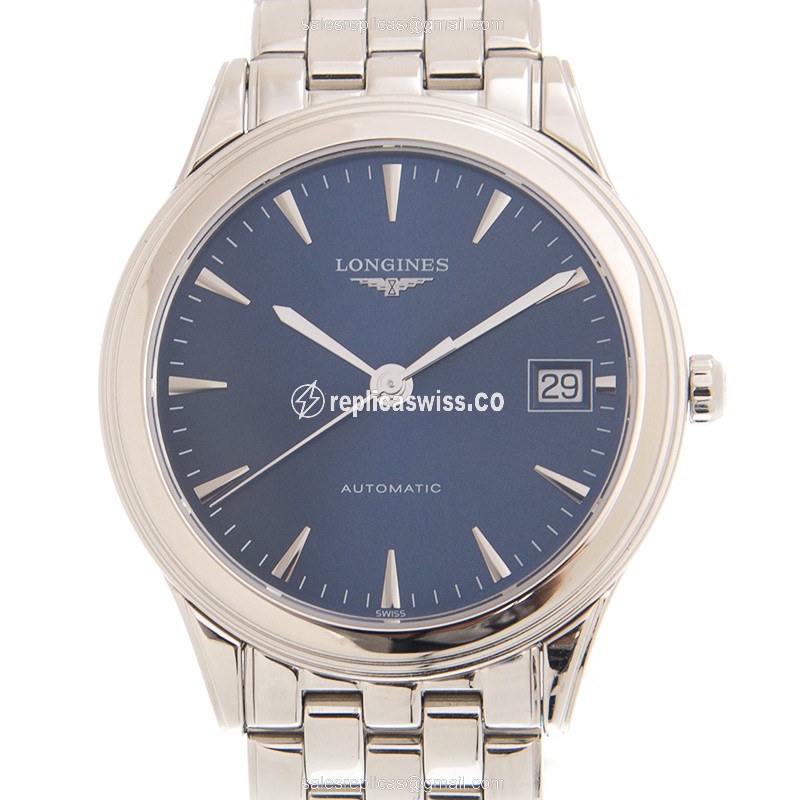 Elegant Longines L4.774.4.92.6 Replica Watch with Blue Dial & Stainless Steel Case & Automatic