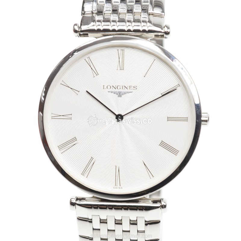 Elegant Longines L4.800.4.71.6 LA GRANDE Replica, Silver Dial, Stainless Steel Case & Bracelet Watch