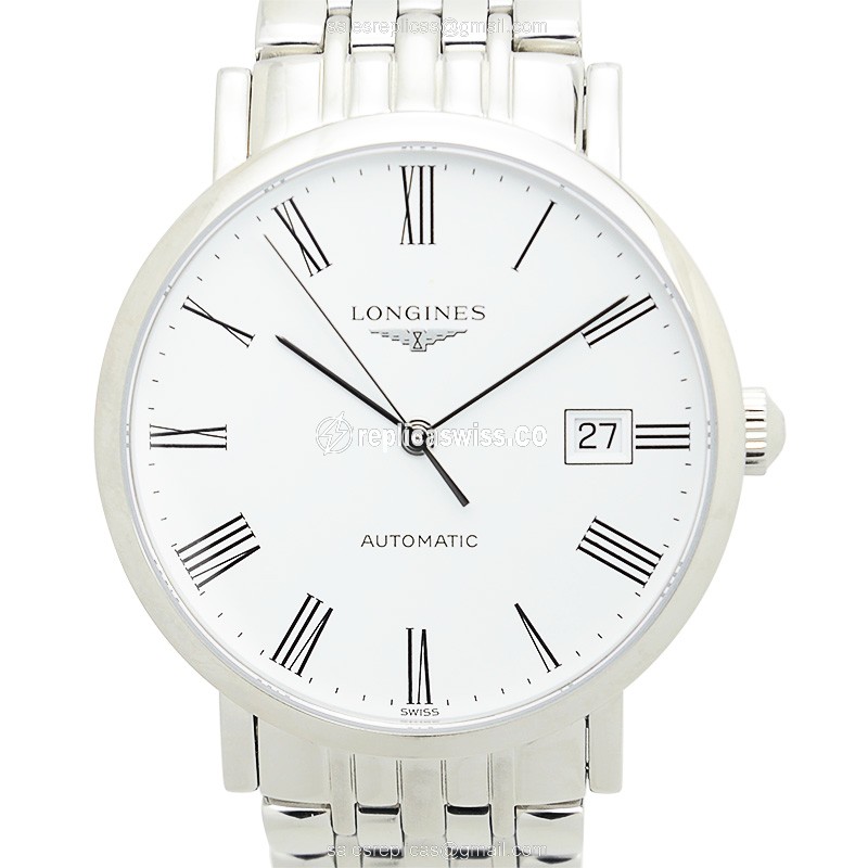 Elegant Longines L4.810.4.11.6 Replica in Stainless Steel Case & White Dial Watch