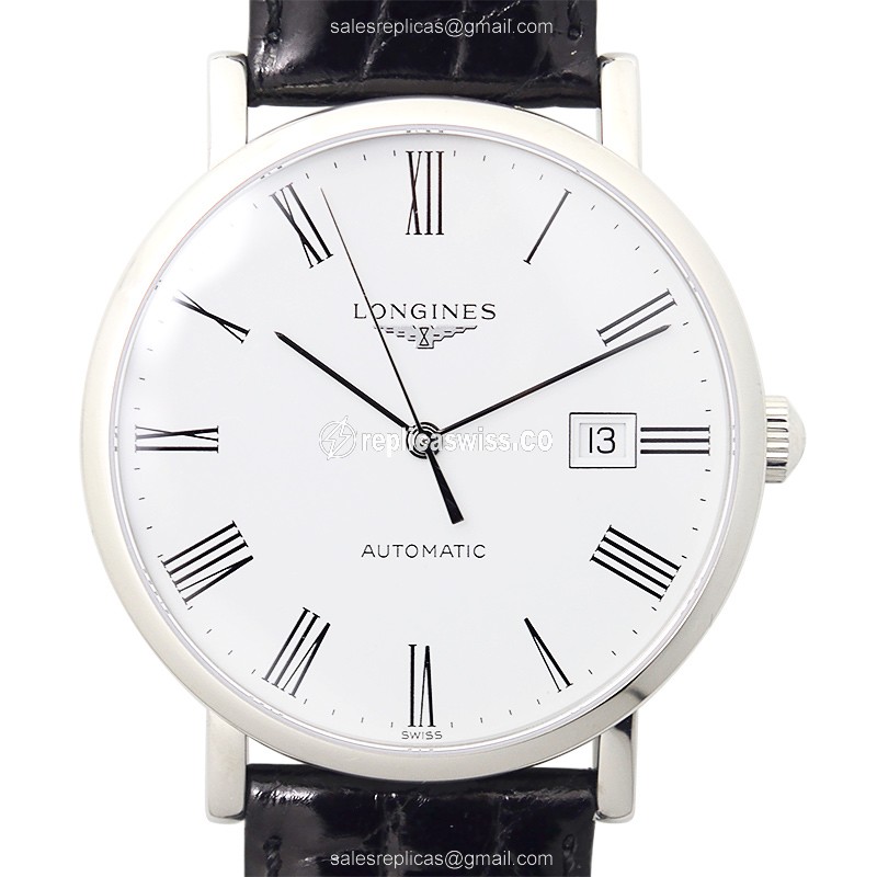 Elegant Longines L4.910.4.11.2 Replica with White Dial & Automatic Movement Watch
