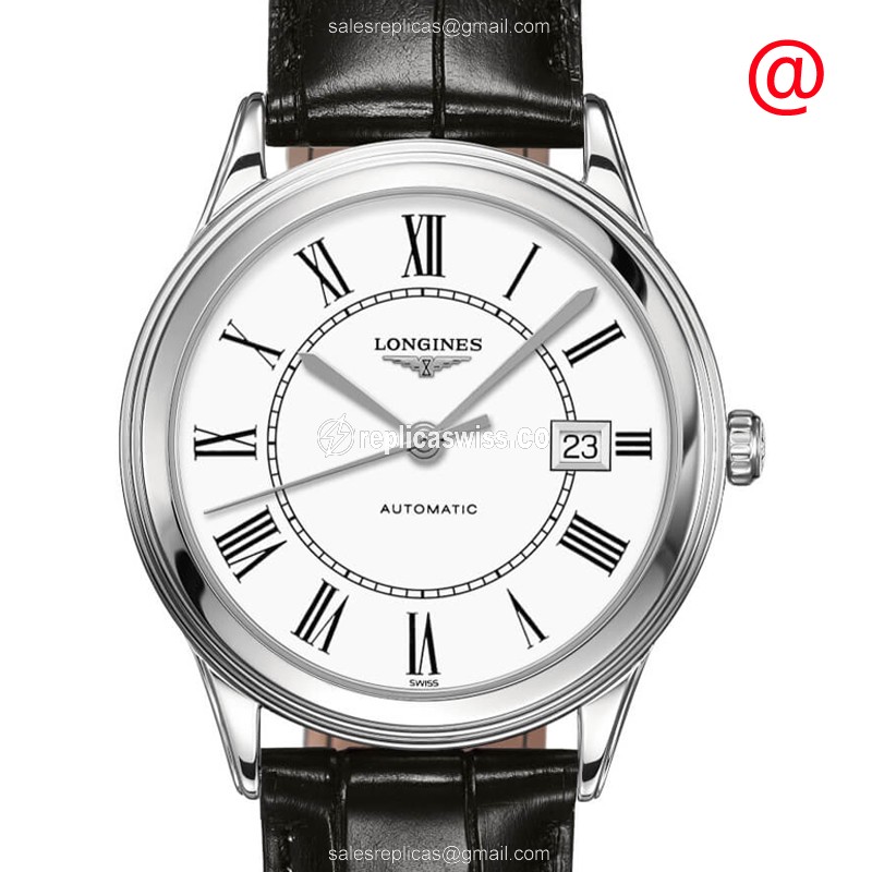 Elegant Longines L4.974.4.21.2 Replica Watch in Stainless Steel & White Dial