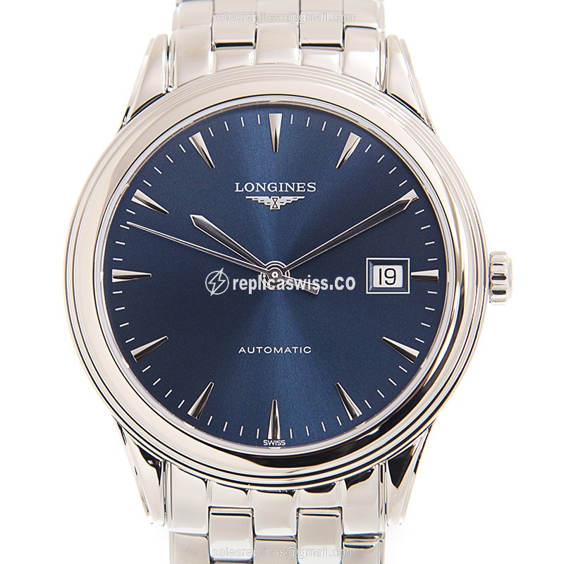 Elegant Longines L4.974.4.92.6 Replica with Blue Dial Automatic Movement Watch