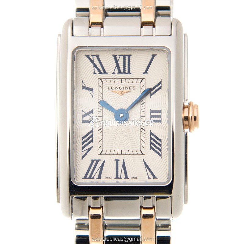 Elegant Longines L5.258.5.71.7 Dolce Vita Quartz Replica with White Dial & Steel Case Watch