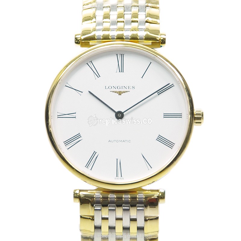 Elegant Longines LA GRANDE Replica Watch in PVD Gold Case & Automatic Movement