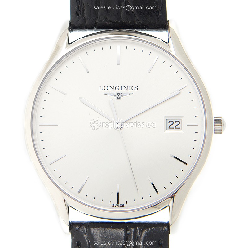 Elegant Longines Lyre Replica in Stainless Steel Case & White Dial, Quartz Movement Watch
