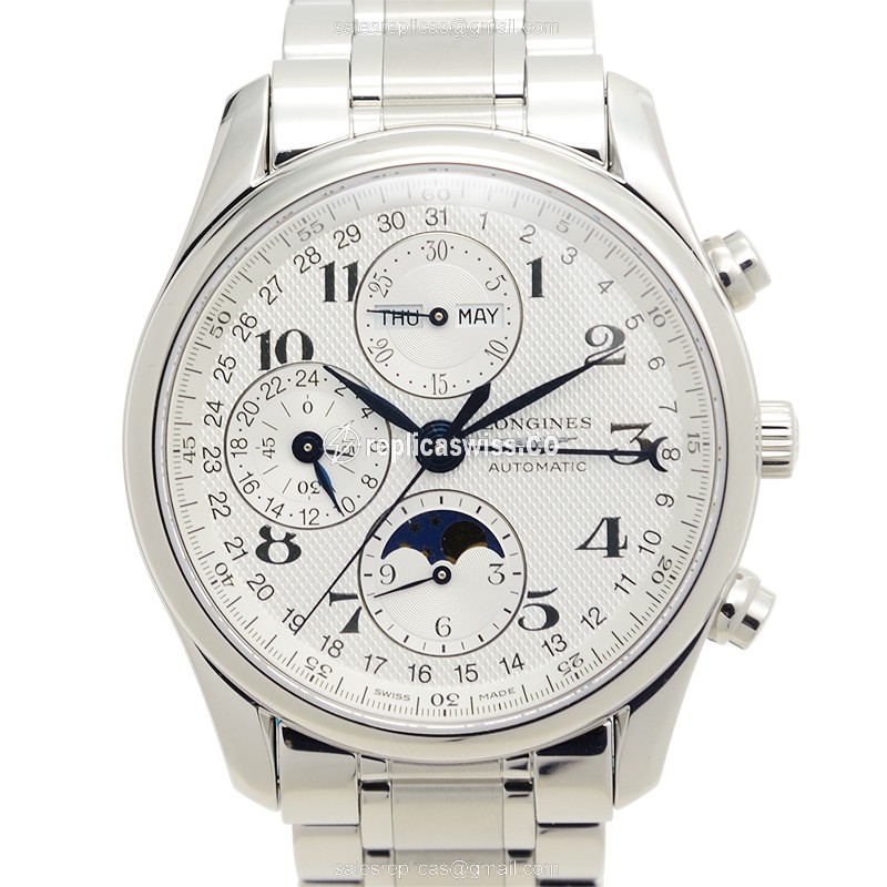 Elegant Longines Master Replica Watch | Automatic Movement, Silver Dial & Steel Case