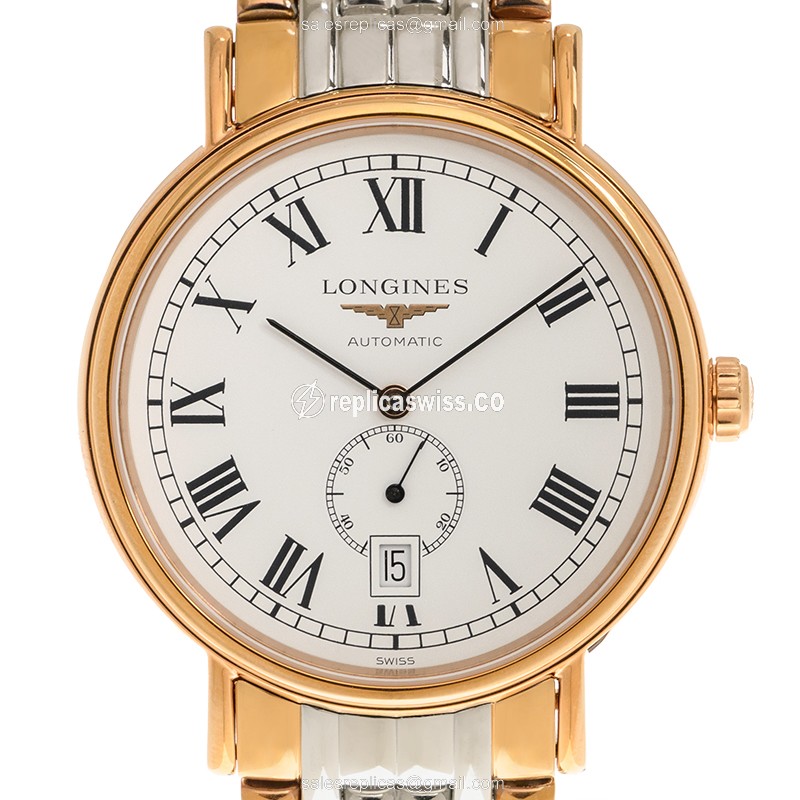 Elegant Longines Presence Replica in White Dial & Gold-Plated Case, Automatic Movement Watch
