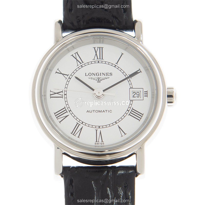Elegant Longines Presence Replica in White Dial & Stainless Steel Case | Automatic Movement &