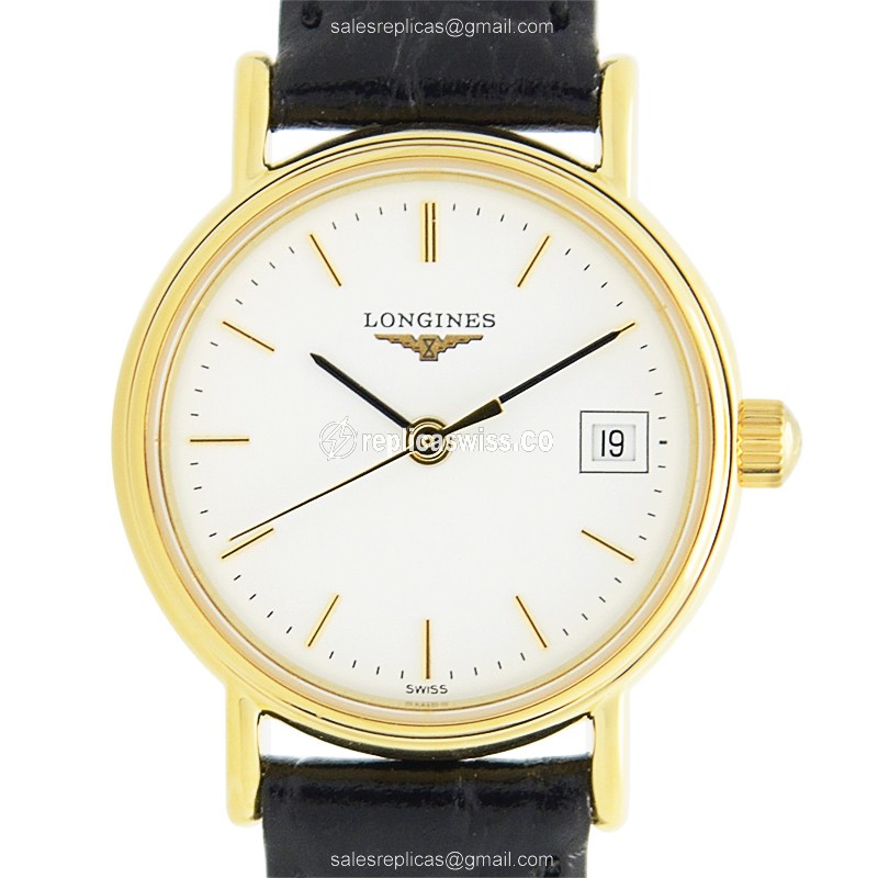 Elegant Longines Presence Replica in White Dial & Stainless Steel Case, Automatic Movement Watch