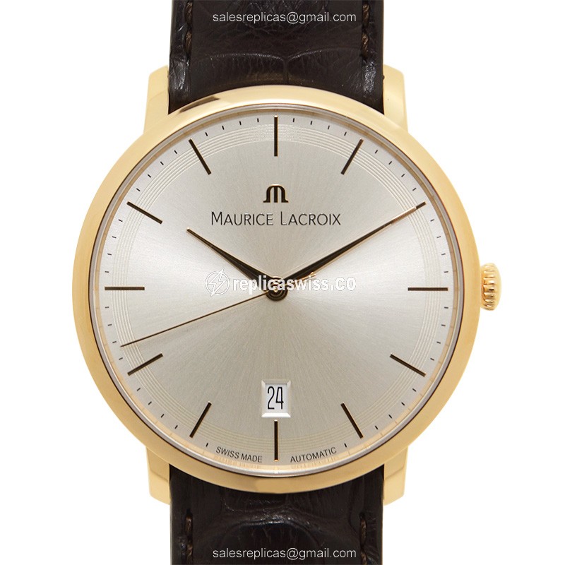 Elegant Maurice Lacroix LC6007-PG101-130 Replica Watch | Automatic Movement, 18kt Gold Case &