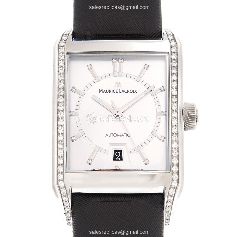 Elegant Maurice Lacroix PT6247-SD501-150 PONTOS Replica with Automatic Movement Stainless Steel