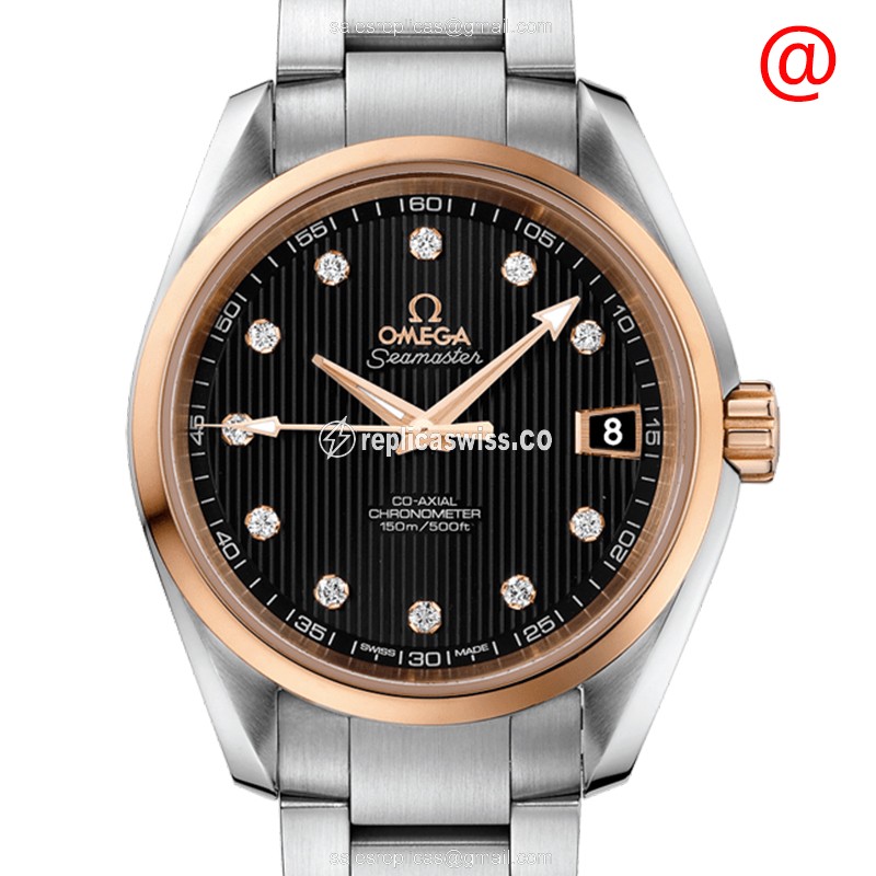 Elegant Omega Seamaster 231.20.39.21.51.003 Replica, Automatic Movement, Black Dial & Stainless
