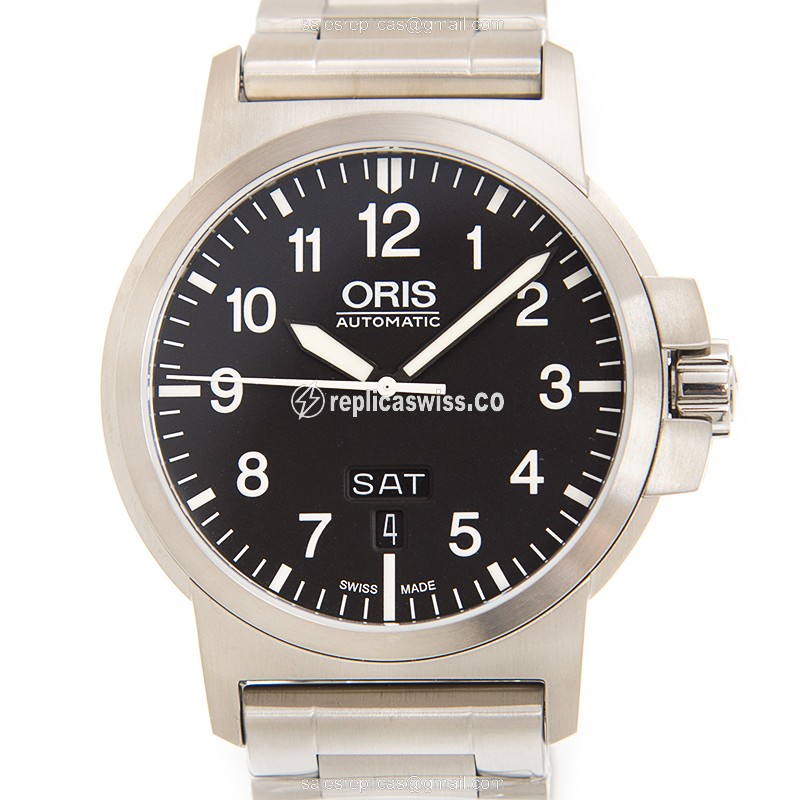 Elegant Oris Aviation Replica with Black Dial & Stainless Steel Case | Automatic Movement Watch