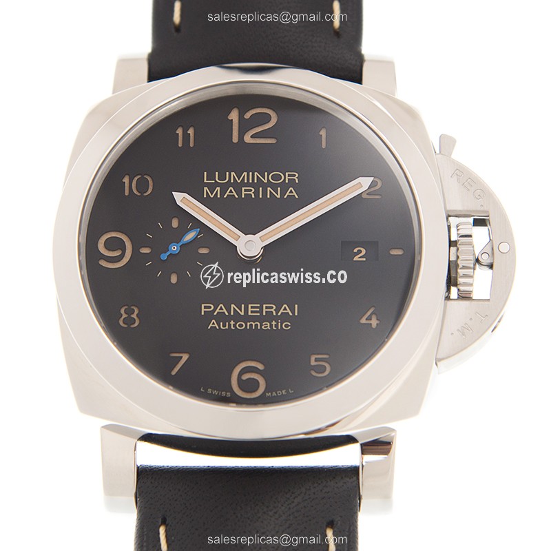 Elegant Panerai LUMINOR Replica with Black Dial & Automatic Movement, Stainless Steel Case Watch
