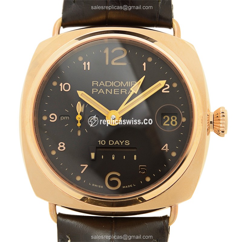 Elegant Panerai PAM00497 Radiomir Replica with Automatic Movement & 18kt Rose Gold Case Watch