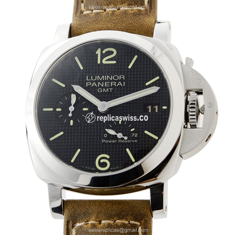 Elegant Panerai PAM00537 LUMINOR Replica with Black Dial Automatic Movement Watch