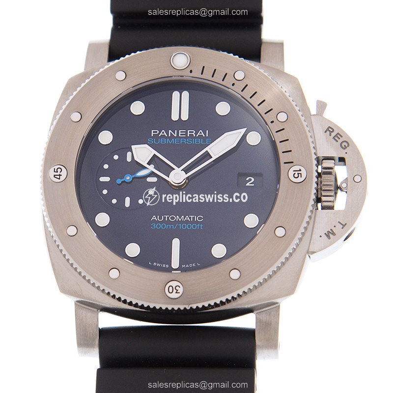 Elegant Panerai PAM00692 LUMINOR Replica, Automatic Movement, Titanium Case, Blue Dial Watch