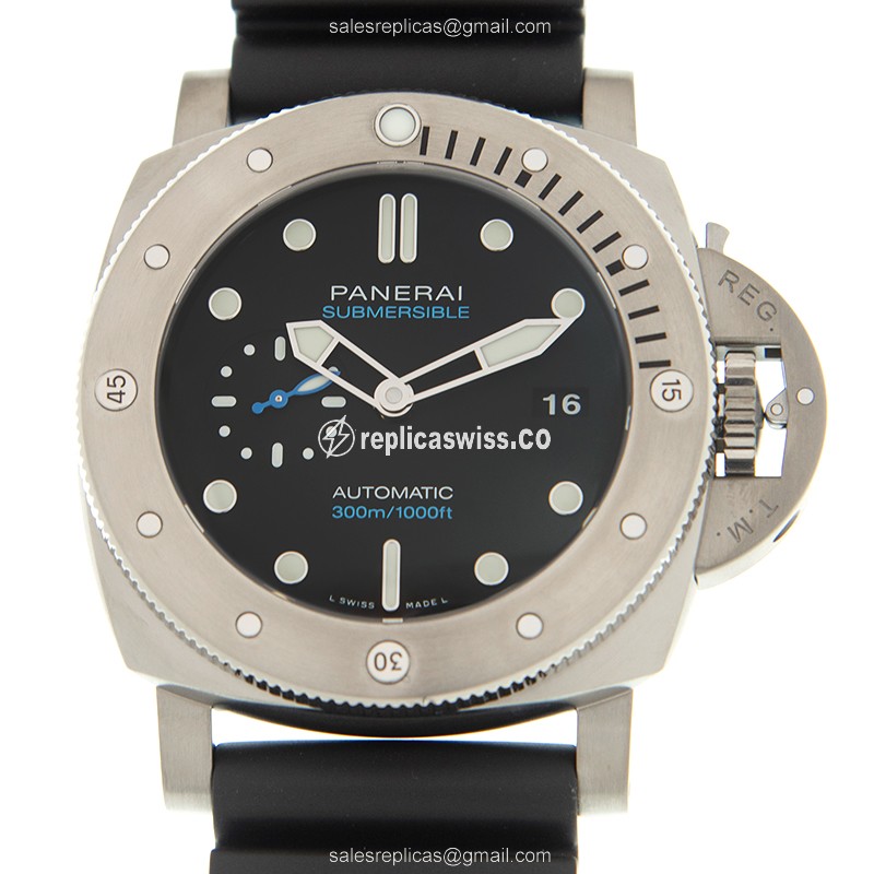 Elegant Panerai PAM01305 LUMINOR Replica in Black Titanium Case & Automatic Movement Watch