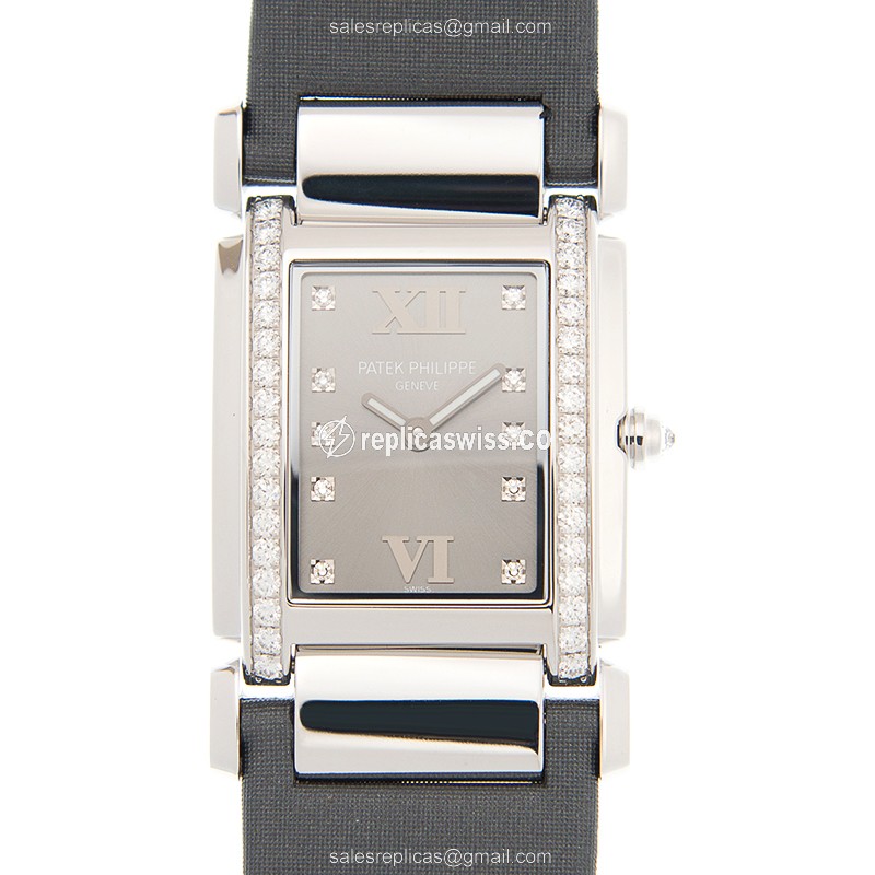 Elegant Patek Philippe 4920G-001 Replica Watch | Gray Dial, 18kt Gold Case, Satin Grey Strap
