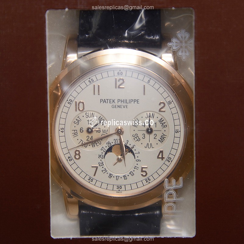 Elegant Patek Philippe 5074R-012 Replica Watch | Automatic Movement, White Dial & 18kt Gold Case