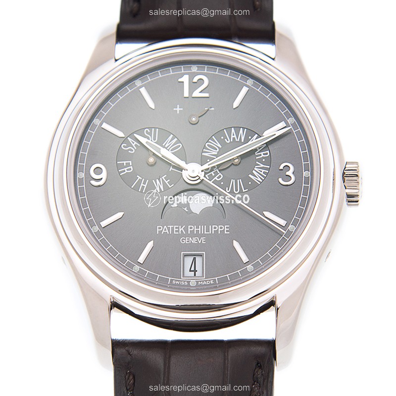 Elegant Patek Philippe 5146G-010 Replica in 18kt Gold with Dark Grey Dial & Automatic Movement Watch