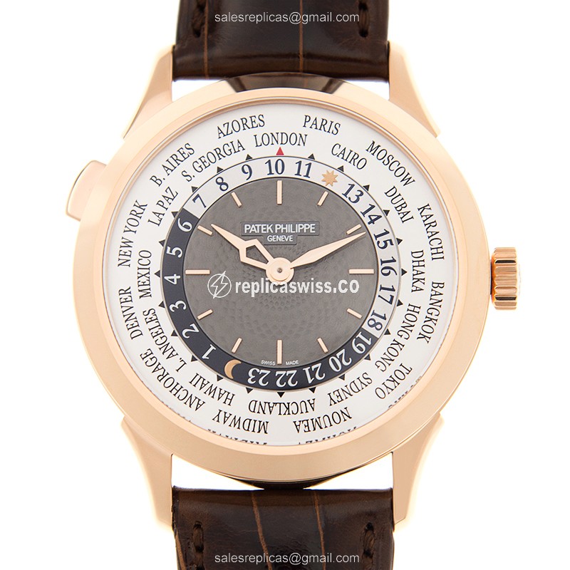 Elegant Patek Philippe 5230R-001 Replica in 18kt Rose Gold, Automatic Movement & Gray Dial Watch