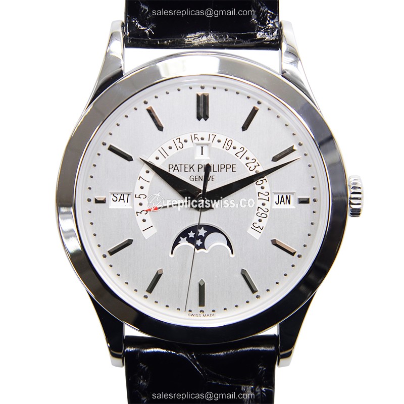 Elegant Patek Philippe 5496P-001 Grand Complications Replica in Silver Dial Platinum Case Watch