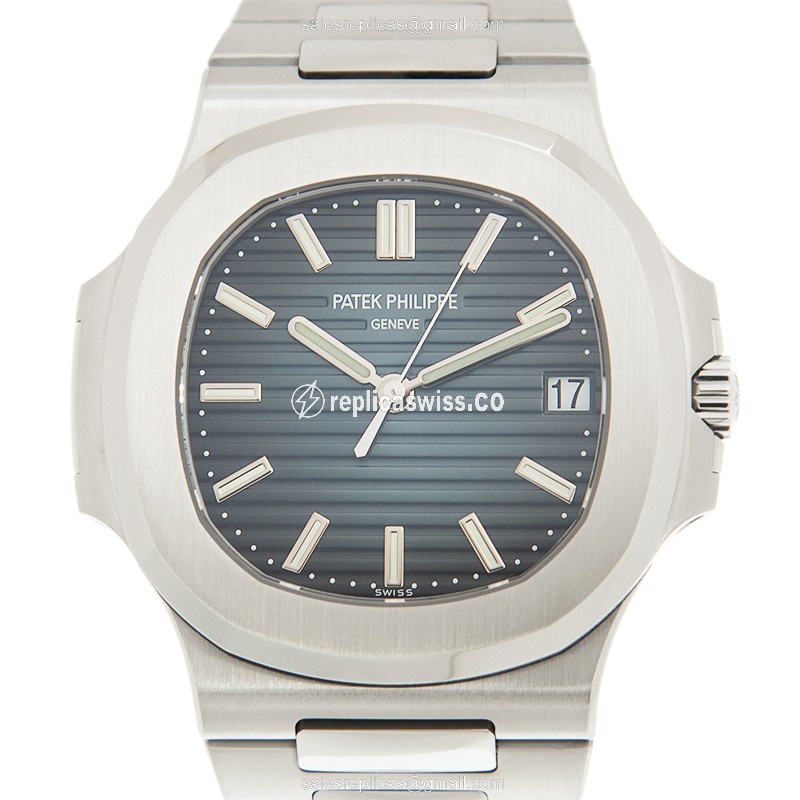 Elegant Patek Philippe 5711/1A-010 Nautilus Replica in Blue Dial & Stainless Steel Case Watch