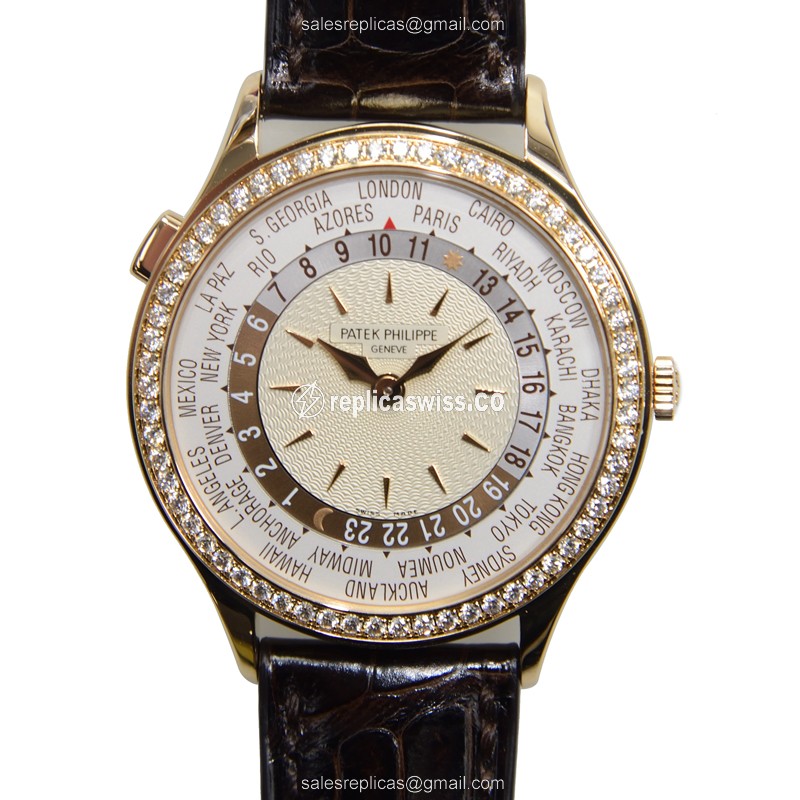 Elegant Patek Philippe 7130R-001 Replica Watch | Automatic Movement, White Dial, 18kt Rose Gold Case