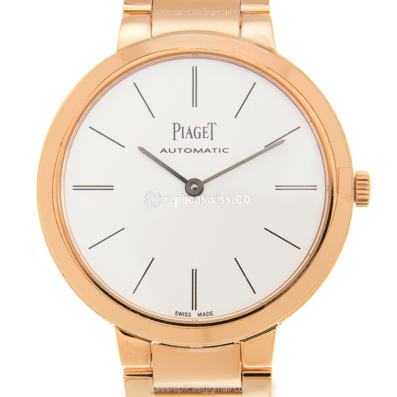 Elegant Piaget Altiplano Replica in 18kt White Gold Case with Automatic Movement Watch
