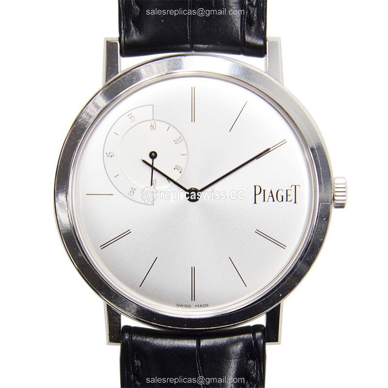 Elegant Piaget Altíplano Replica in 18K White Gold with Silver Dial & Automatic Movement Watch