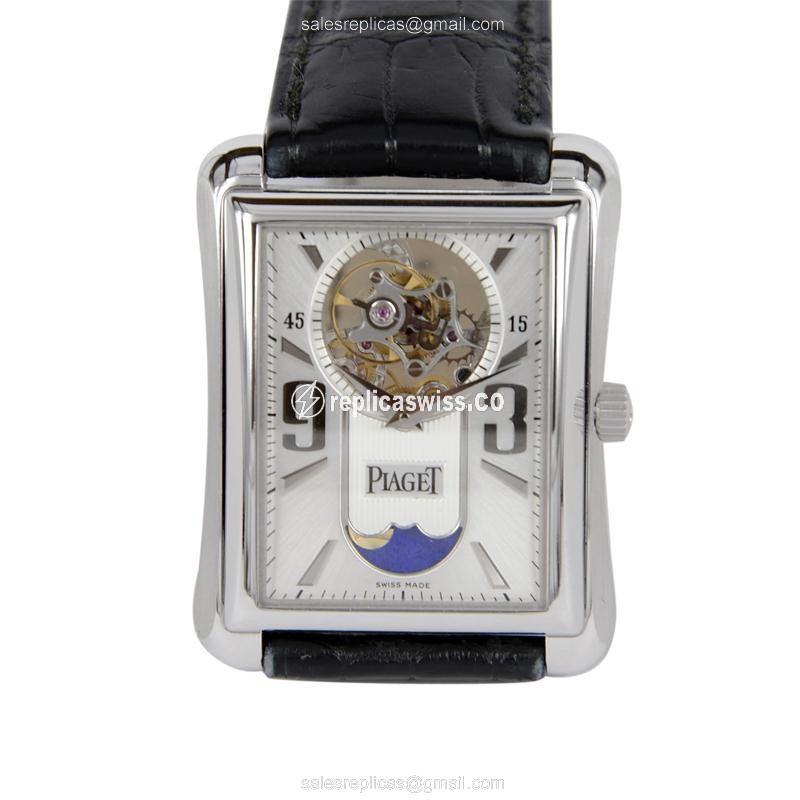 Elegant Piaget G0A30024 Emperador Replica with Silver Dial 18kt Gold Case Watch