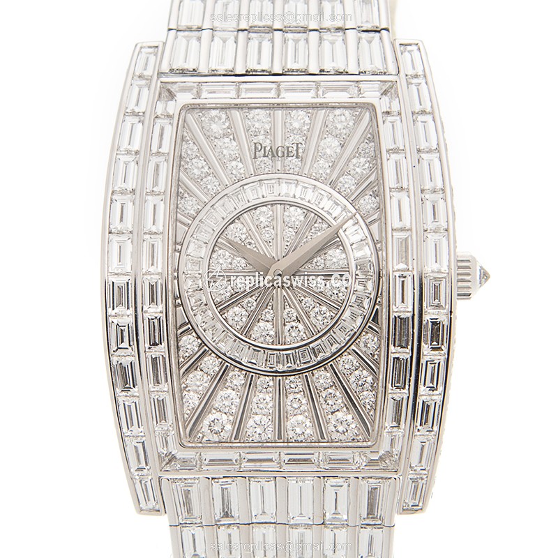 Elegant Piaget G0A31054 Replica in 18kt Silver Dial & Crystal, Quartz Movement Watch