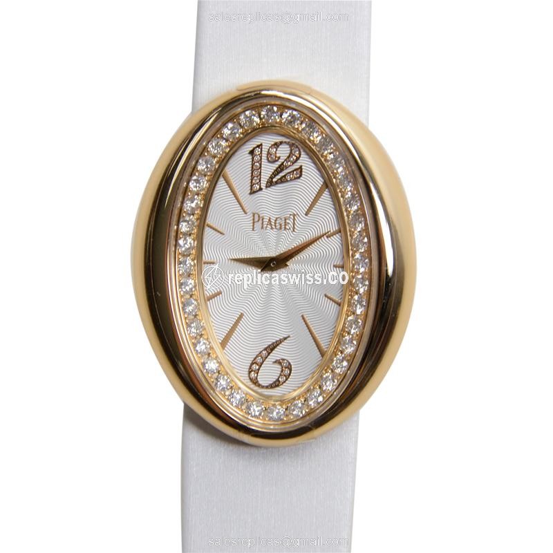 Elegant Piaget G0A32096 Limelight Replica with White Dial 18kt Rose Gold Case Watch