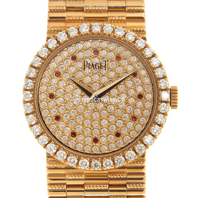 Elegant Piaget G0A34150 Tradition Replica, Manual Wind, 18kt Gold Case & Diamond Dial Watch