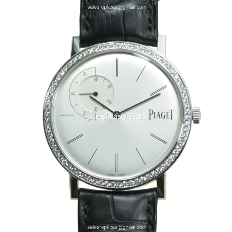 Elegant Piaget G0A35118 Altiplano Replica with Manual Wind Movement, 18kt White Gold Case & Silver