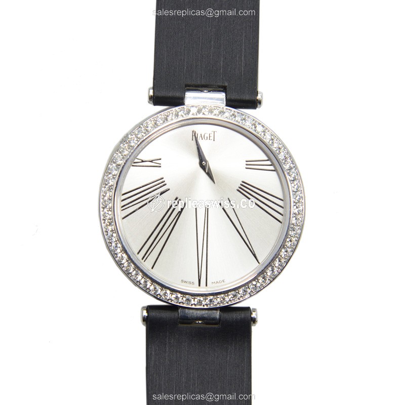 Elegant Piaget G0A35136 Limelight Replica in 18kt White Gold, Automatic Movement, Silver Dial