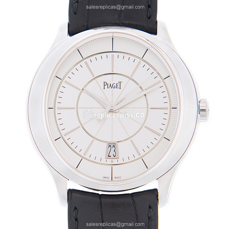 Elegant Piaget G0A38110 Replica Watch | Automatic Movement, Silver Dial, 18kt Gold Case