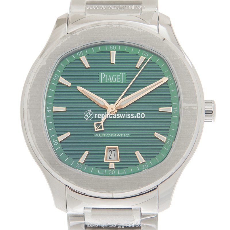 Elegant Piaget Polo Automatic Replica with Green Dial Steel Case Watch