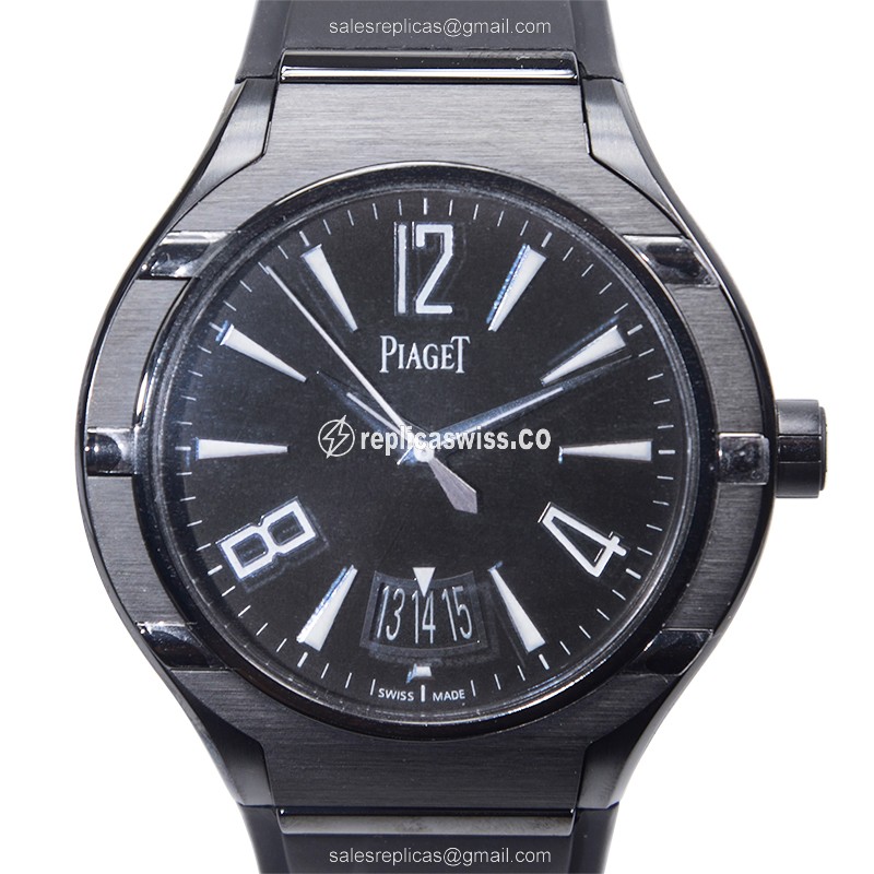 Elegant Piaget Polo G0A37003 Replica with Black Dial & Stainless Steel Case Watch