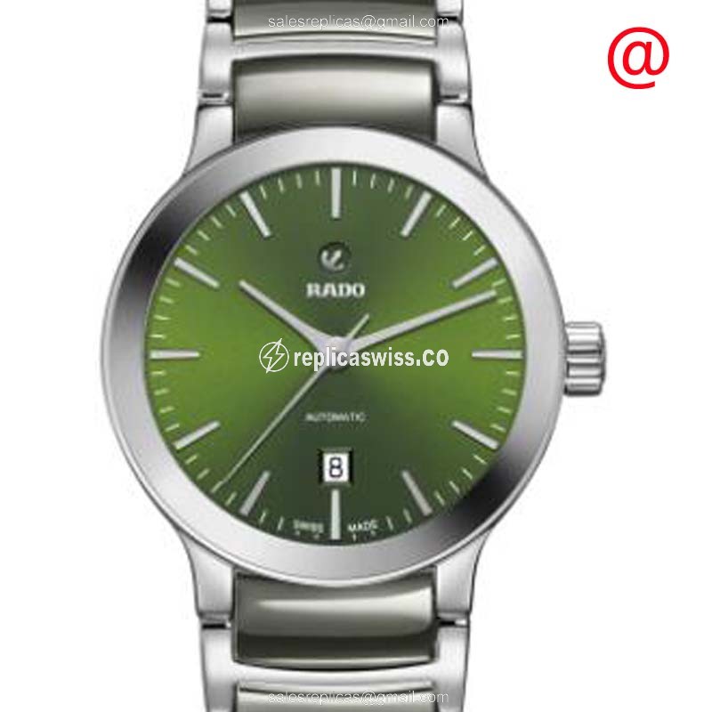 Elegant Rado Centrix Replica Watch | Automatic Movement, Green Dial, Stainless Steel Case